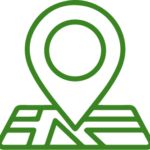 toimispisteet Kuvake kartasta, jossa neula